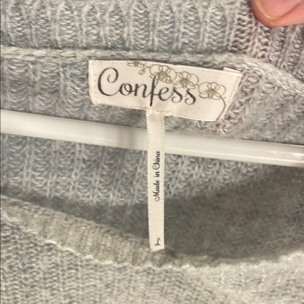 *Gray Women's Sweater Size Xl  by Confess - Picture 2 of 4